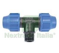 10PZ RACCORDO A COMPRESSIONE "TI" FILETTO MASCHIO PN16 Ø MM.16X16X M 1 2":