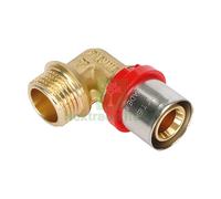 10PZ RACCORDO A PRESSARE CURVO '1654CT' 20 X 1 2 MASCHIO: