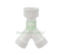 10PZ RACCORDO A Y PER TUBI CARICO LAVATRICE F 3 4" X M 3 4" X M 3 4":