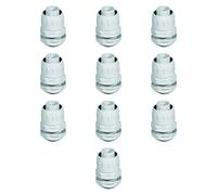 10pz Raccordo dritto guaina scatola, guaina diametro 12 mm, impermeabile IP65, passo PG 13,5, filetto scatola 20mm, guaina spiralata, scatola cassetta di derivazione, tenuta stagna, impianto elettrico