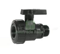 10PZ RACCORDO NYLON VALVOLA A SFERA MF 3 4: