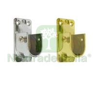 10PZ REGGITUBO LATERALE OVALE PER ARMADIO MM.15X30, CROMATO: