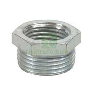 10PZ RIDUZIONE ESAGONALE ACCIAIO ZINCATO F 1 2" M 3 4":