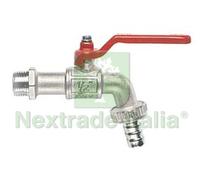 10PZ RUBINETTO A SFERA PESANTE CON MANIGLIA A LEVA ART.132 M 3 8" CON PORTAGOMM: