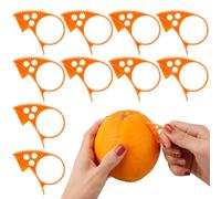 10pz Sbucciatore Arance, Plastica Utensili per Sbuccia Arance Taglia Bucce Agrumi Affettatrice per Frutta Pela Agrumi Accessori da Cucina per Arancia Avacado Limone
