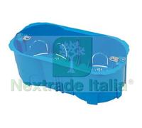 10PZ SCATOLA DA INCASSO PER CARTONGESSO SENZA COPERCHIO 4 POSTI TIPO 504 MM.137: