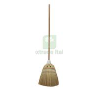 10PZ SCOPA IN SAGGINA "SUPER" CON MANICO MM 23 X H 100 CM LARGHEZZA 36 CM;
