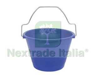 10PZ SECCHIO MURATORE ANTINFORTUNISTICO BLU Ø CM.36 LT.12: