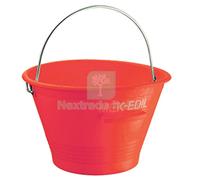 10PZ SECCHIO MURATORE MEK EDIL PE ROSSO D.CM 36 LITRI 14 M.ZINCATO: