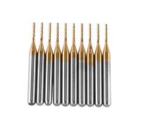 10Pz / Set Fresa con Fresa in Metallo Duro Lunghezza 38 Mm rotative CNC Set for PCB Rotary Tool Set Incisione Strumento