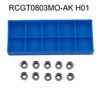 10pz/Set RCGT0803MO-AK per inserto Carburo per Inserti Alluminio Indicizzabili