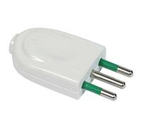 10PZ SPINA MOBILE GARANTI BIANCO 2P+T 10A