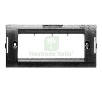 10PZ SUPPORTO FRUTTI ARC MARLANVIL PC NERO POSTI 4: