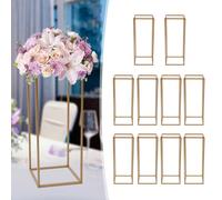 10pz Supporto per fiori in metallo per decorazioni nuziali 60cm + piccolo martello I fiori sono indissolubilmente legati a un portafiori. Un raffinato portafiori può mettere in risalto la bellezza e l
