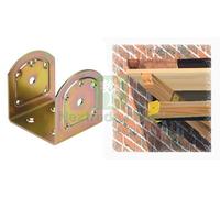 10PZ SUPPORTO "U"ACCIAIO TROPICALIZZATO ART. 761 MM.45X46: