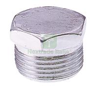 10PZ TAPPO MASCHIO ESAGONALE IN ACCIAIO ZINCATO FIGURA 292 MIS. 3 8: