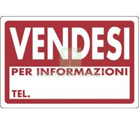 10PZ TARGA SEGNALETICA VENDESI: