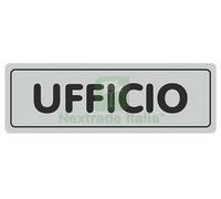 10PZ TARGHETTA ADESIVA "UFFICIO" CM.15X5H.: