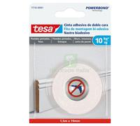 10PZ TESA BIADESIVO POWERBOND INTONACO ML.1,5X19MM: