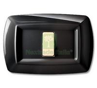 10PZ TONDO' PLACCA MOD.MAGIC TERMOPLASTICA A 1POSTO COLOR NERA:
