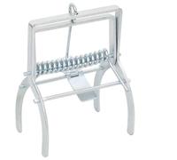 10PZ Trappola per talpe in acciaio zincato - Trappola riutilizzabile per giardino e prato - Efficace controllo dei parassiti 6x12x14cm