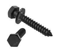 10pz Viti per Legno, testa Esagonale, M8 X 150 Viti per Legno in Acciaio Inox A2v2 - DIN571 - Metallo - Fai da te