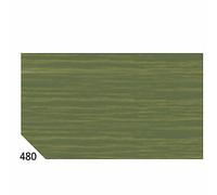 10Rt Carta Crespa Verde Oliva 480 (50X250Cm) Gr.60 Sadoch