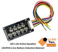 10S 1.2A Li-ion Lifepo4 Lithium Battery Active Equalizer Balancer Inductive BMS
