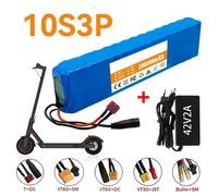 10S3P 36V 100Ah 18650 Batteria al litio ricaricabile 1000W Potenza modificata Bicicletta scooter elettrico Veicolo BMS + Caricatore 54.6V 2 Line-DC
