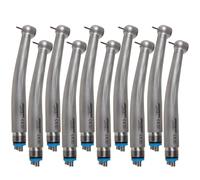 10SANDENT Dentale High Speed Push Button Turbina Handpiece Spray 4Hole Ceramic