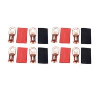 10set 1/0 AWG End Ring Gauge Copper Lugs with Heat Shrink Ring Terminals Kit