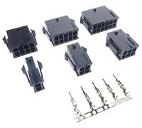 10Set Molex 3.0mm Plug-in Maschio Femmina Terminali Alloggiamento Connettore 2 * 1/2/3/4/5/6/7/8/9/10/11/12P MX3. Doppia Fila