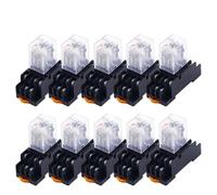 10Set MY3NJ Micro Mini Relè MY3 11-Pin AC24V/DC12V/DC24V/DC110V/AC220V Bobina Uso Generale Intermedio Elettromagnetico(DC,220V)
