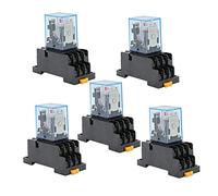 10set MY4NJ Piccolo relè di potenza elettromagnetico DC 12V 24V 36V 48V 110V 220V 380V Bobina 4NO 4NC Guida DIN 14 pin + Base Mini(Dc,36V)
