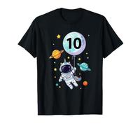 10th Unicorn Astronaut Space Birthday Maglietta