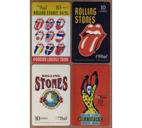 10u Rolling Stones Voodoo Sala World Tour Promozionali (Set Di 4) Telefono Card