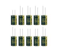 10V 16V 25V 35V 63V 100V 250V 450V High Frequency Low Aluminum Capacitor 10UF 47UF 68UF 100UF 330UF 820UF 1800UF 4700UF NWPNLXEA(50V10UF 50PCS)