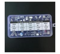 10values 90pcs solid capacitor assorted kit 2.5V/4V/6.3V/16V 100uF 270uF 330uF 470uF 560uF 680uF 1500uF with box RUAJOGYNVM
