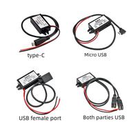 10W 15W 24W 12V a 5V 2A 3A DC-DC Step Down Buck Converter Modulo di Alimentazione Mini USB Micro USB Maschio Femmina Tipo-C Adattatore