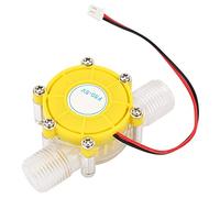 10W DC 12V Generatore di flusso d'acqua Generatore di turbina ad acqua Micro idroelettrico DIY LED Power (giallo)(F50 5V 透明黄)