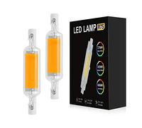 10W R7S Lampadina LED 78mm, AC 110V / 230V Super Bright COB Luce a 360° Fascio Nessuna Luce intermittente equivalente R7S J78 Lampada alogena, per Lampada da Parete Lampada da Terra,Warm White,2pcs