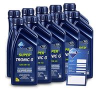 10x 1 litro Olio motore Aral SuperTronic G 0W-40 Olio motore incl. rimorchio per cambio olio Aral, BMW Longlife-01