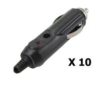 10X 12V Maschile Auto Camion Furgone Presa Accendisigari Connettore Adattatore 5