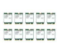 10X 1730Mbps per Dual Band Wireless AC 9560 Desktop Kit Bluetooth 5.0 802.11Ac M.2 CNVI 9560NGW Scheda Wifi