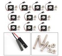 10x 2 pin 30x30MM 3007 DC 5V Radiatore Ventilatore Per Raspberry Pi 4B/3B+/2B/B+