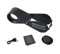 10X 20X 30X Ingrandimento Piegature Gioiellieri Eye Loupes Con Lente 21mm Per Gioielli Gemme Moneta Francobolli Orologi Piegature Lenti d'ingrandimento