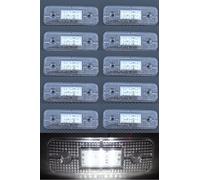 10x 24V LED Anteriore Indicatore Laterale Bianco Luci Lente Trasparente per
