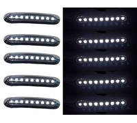 10x 24V LED Cromato Segnapasso Lampade Anteriori Bianche per Renault Volvo...