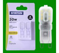 10x 2W G9 SMD LED Capsula Lampadina 200 Lumen Alogena Ricambio 200 Lm Lampada [EEK: A + +]