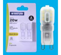 10x 2W G9 SMD LED Capsula Lampadina 200 Lumen Alogena Ricambio 200 Lm Lampada [EEK: A + +]